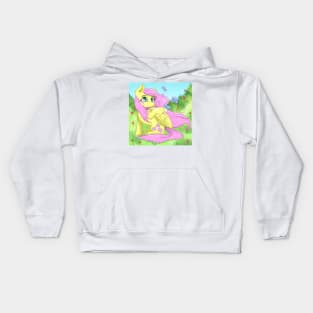 Fluttershy in Nature Kids Hoodie